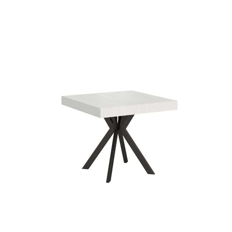 Tavolo Dolcezza 90x90 allungabile telaio antracite
