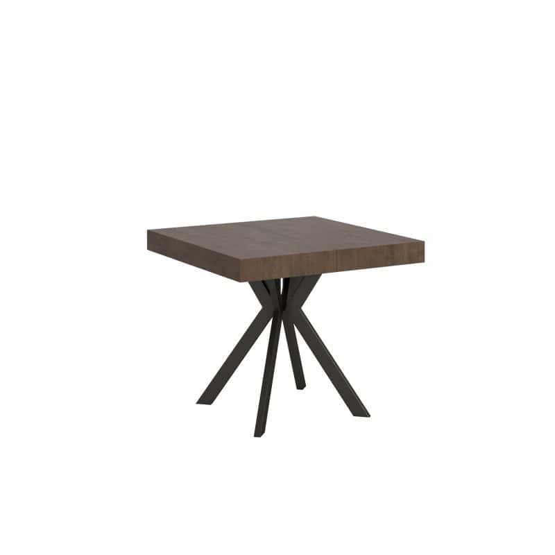 Tavolo Dolcezza 90x90 allungabile telaio antracite - immagine 2
