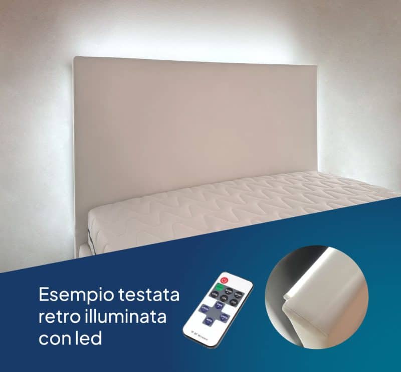 letto luce led 120 140