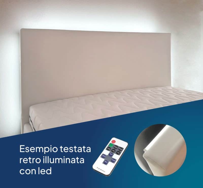 letto luce led 160