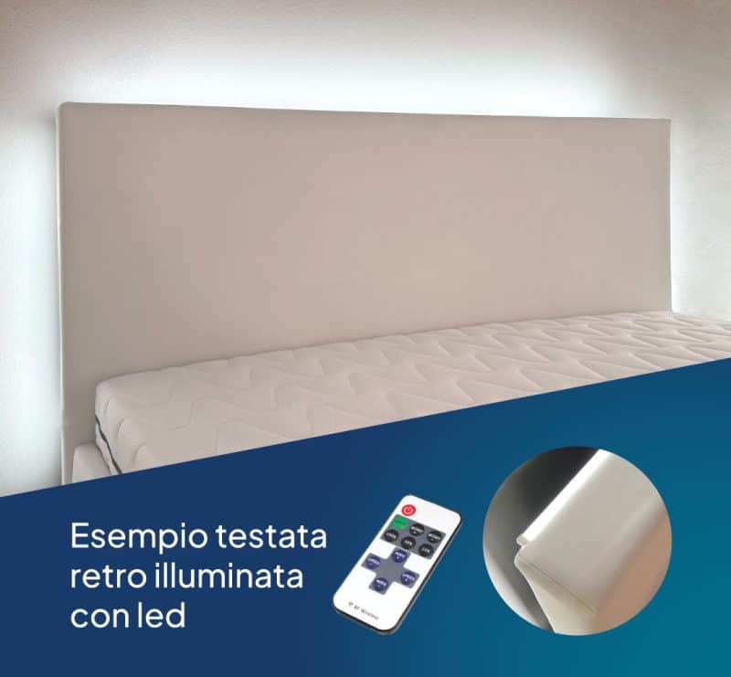 letto luce led 180 200