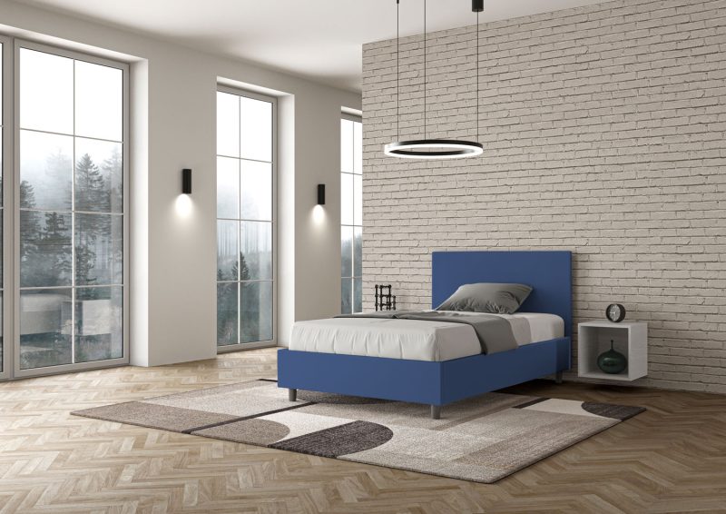 Letto una piazza e mezza da 120cm Adele blu - immagine 2