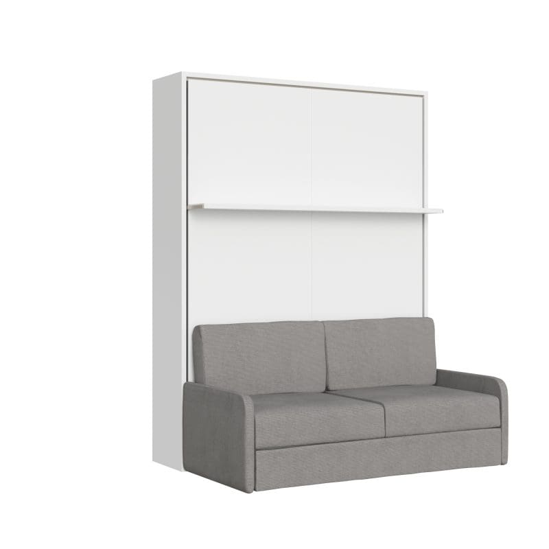 Letto a scomparsa matrimoniale con divano e mensola 160x200 Versia - immagine 4