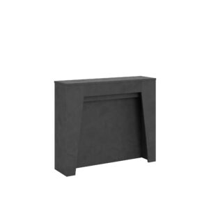 Consolle allungabile 90x25/211 cm Anea Antracite Spatolato