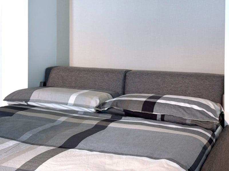 Letto a scomparsa matrimoniale con divano e mensola 160x200 Versia - immagine 7