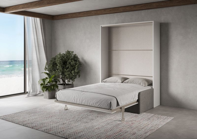 Letto a scomparsa alla francese con divano 140x200 Versia - immagine 3