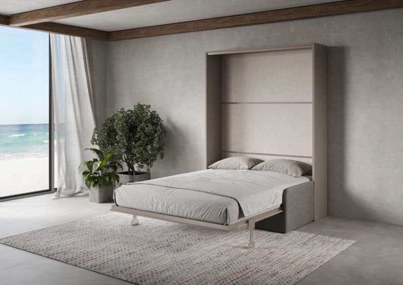 Letto a scomparsa alla francese con divano 140x200 Versia - immagine 6